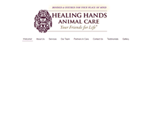 Tablet Screenshot of healinghandsanimalcare.com